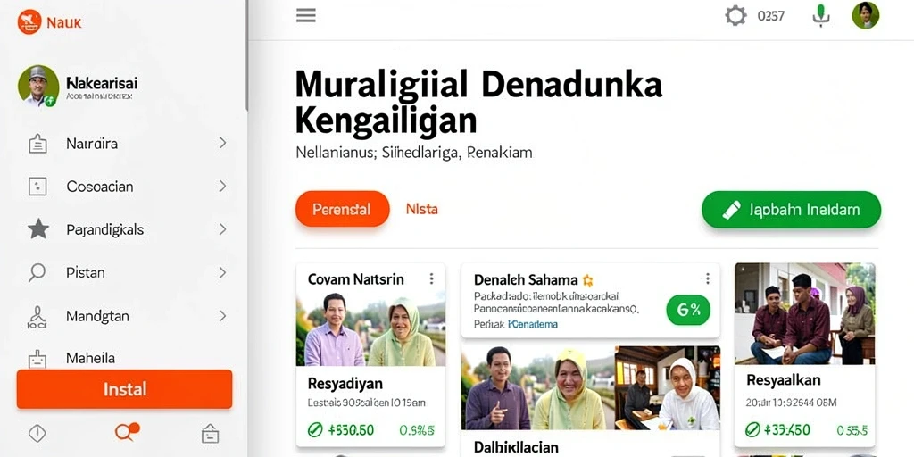 Tampilan antarmuka yang modern dan user-friendly.
