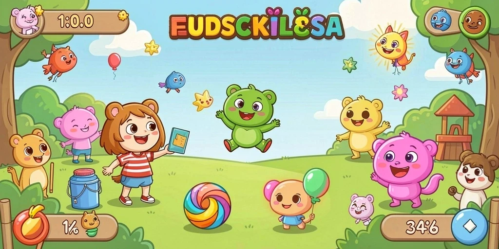Tampilan awal game yang menarik perhatian.