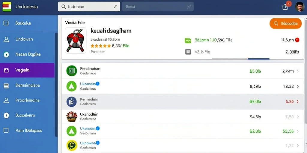 Tampilan antarmuka yang user-friendly dan modern.