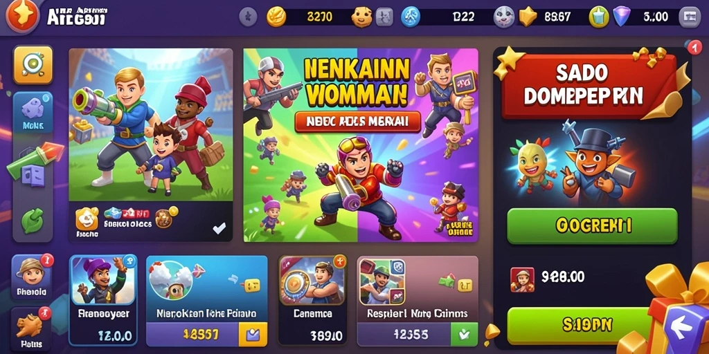 Menampilkan tampilan awal permainan SULTANSLOT yang menarik.